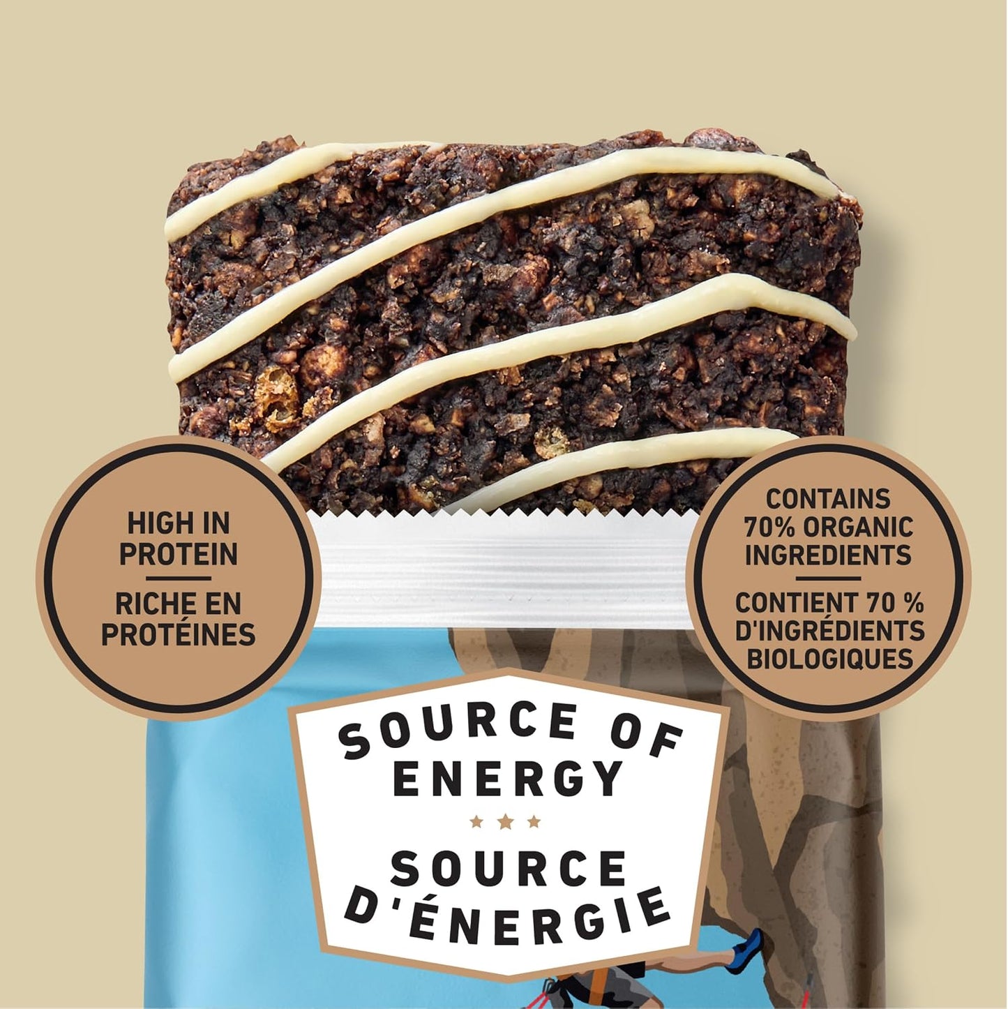 Clif Bar Energy Bars, Cookies and Creme 340 g (Pack of 5)
