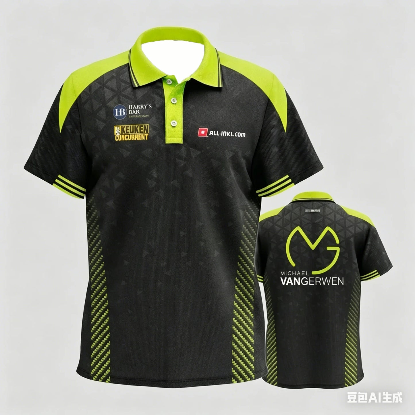 Mens Breathable Short Sleeve Darts Polo Shirt Button Neck Sports Jersey Casual Athletic Top for Darts Competition Training
