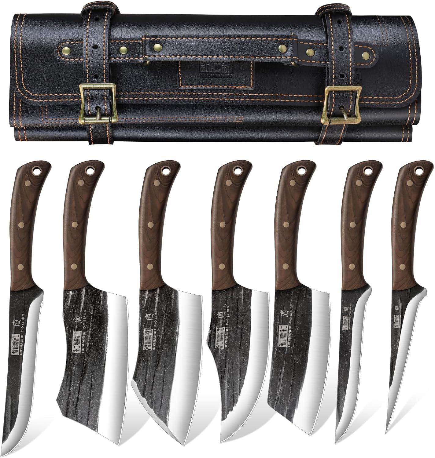 HOSHANHO Butcher Knife Set – Professional Heavy-Duty Meat Knives