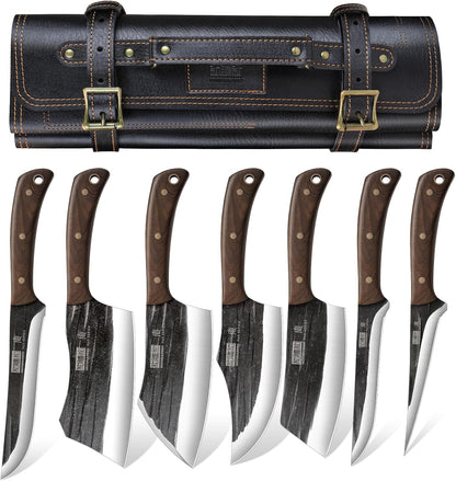 HOSHANHO Butcher Knife Set – Professional Heavy-Duty Meat Knives