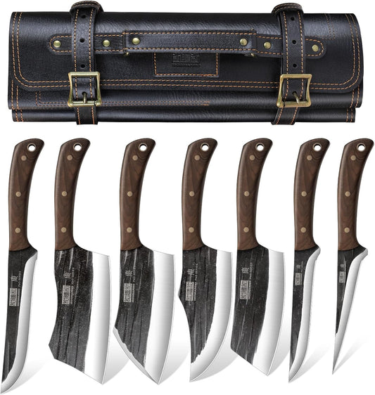 HOSHANHO Butcher Knife Set – Professional Heavy-Duty Meat Knives