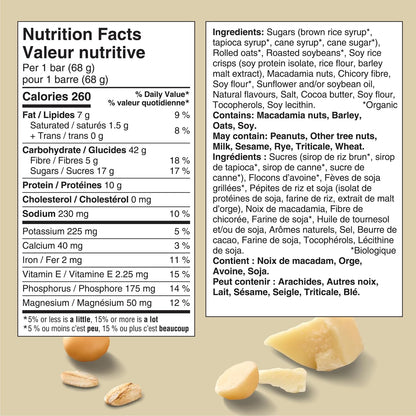 Clif Bar, Energy Bars, White Chocolate Macadamia Nut, 680 g (Pack of 10)