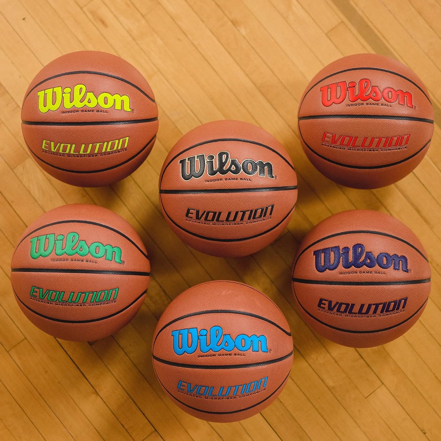 Wilson WTB0586R Evolution Game Basketball-Size 6