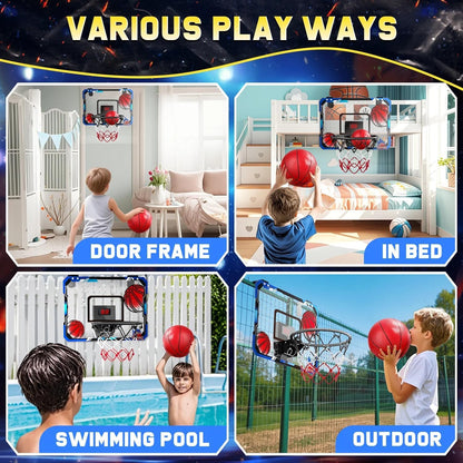 EagleStone Indoor Basketball Hoop – Electronic Scoring & Foldable Dunk Rim