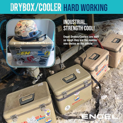 Engel UC7 7.5qt Leak-Proof, Air Tight, Drybox Cooler and Small Hard Shell Lunchbox