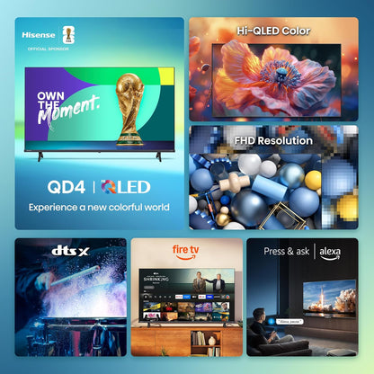 Hisense 40" Hi-QLED HD Smart Fire TV (40QD4SF)