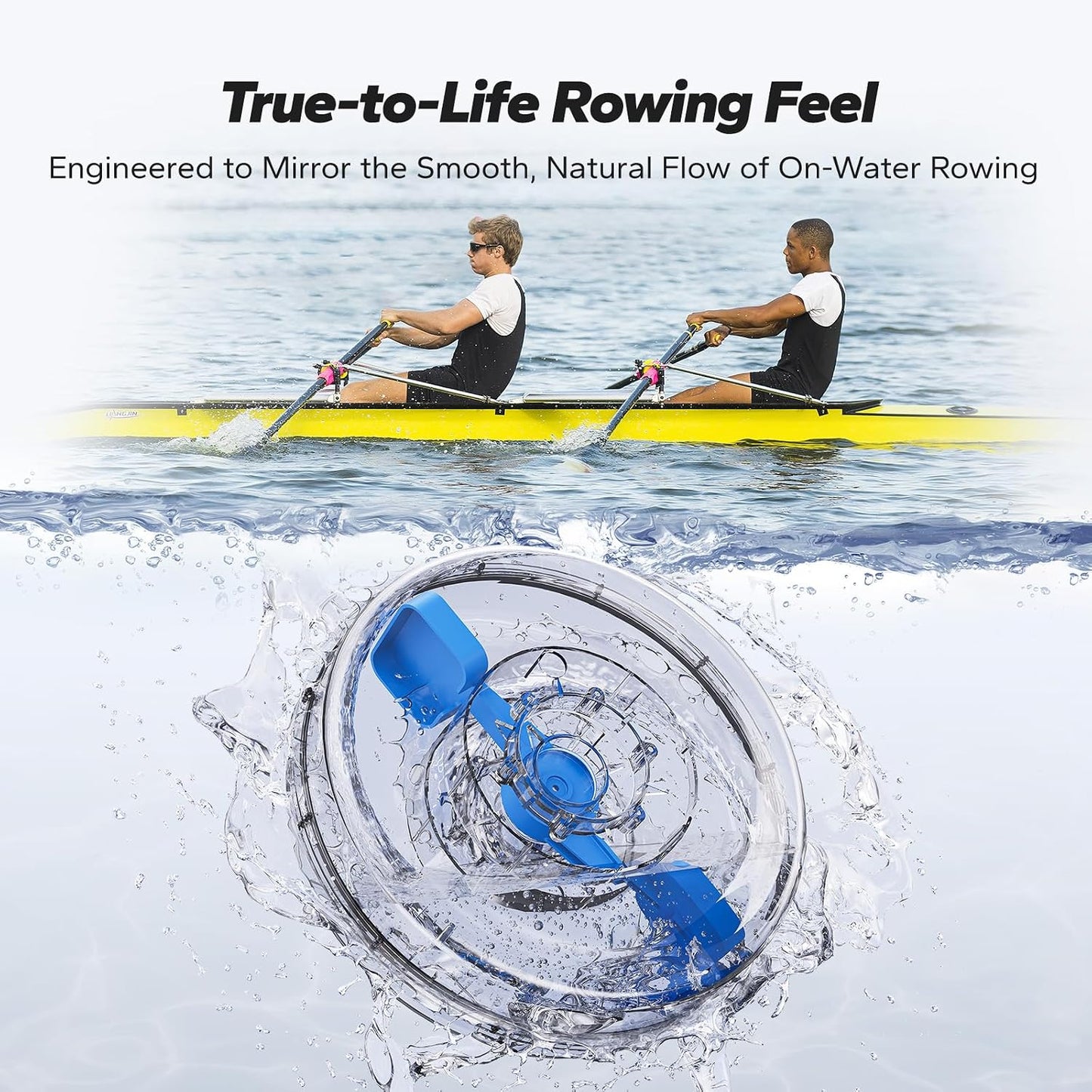 MERACH Water Rowing Machines for Home, Foldable Row Machine with 400LBS Weight Capacity