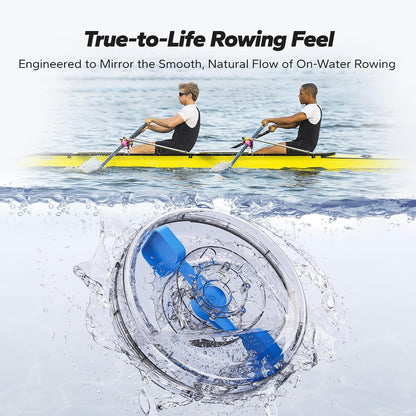MERACH Water Rowing Machines for Home, Foldable Row Machine with 400LBS Weight Capacity