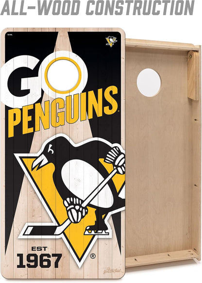 YouTheFan NHL Pittsburgh Penguins 2’ x 4’ Cornhole Game