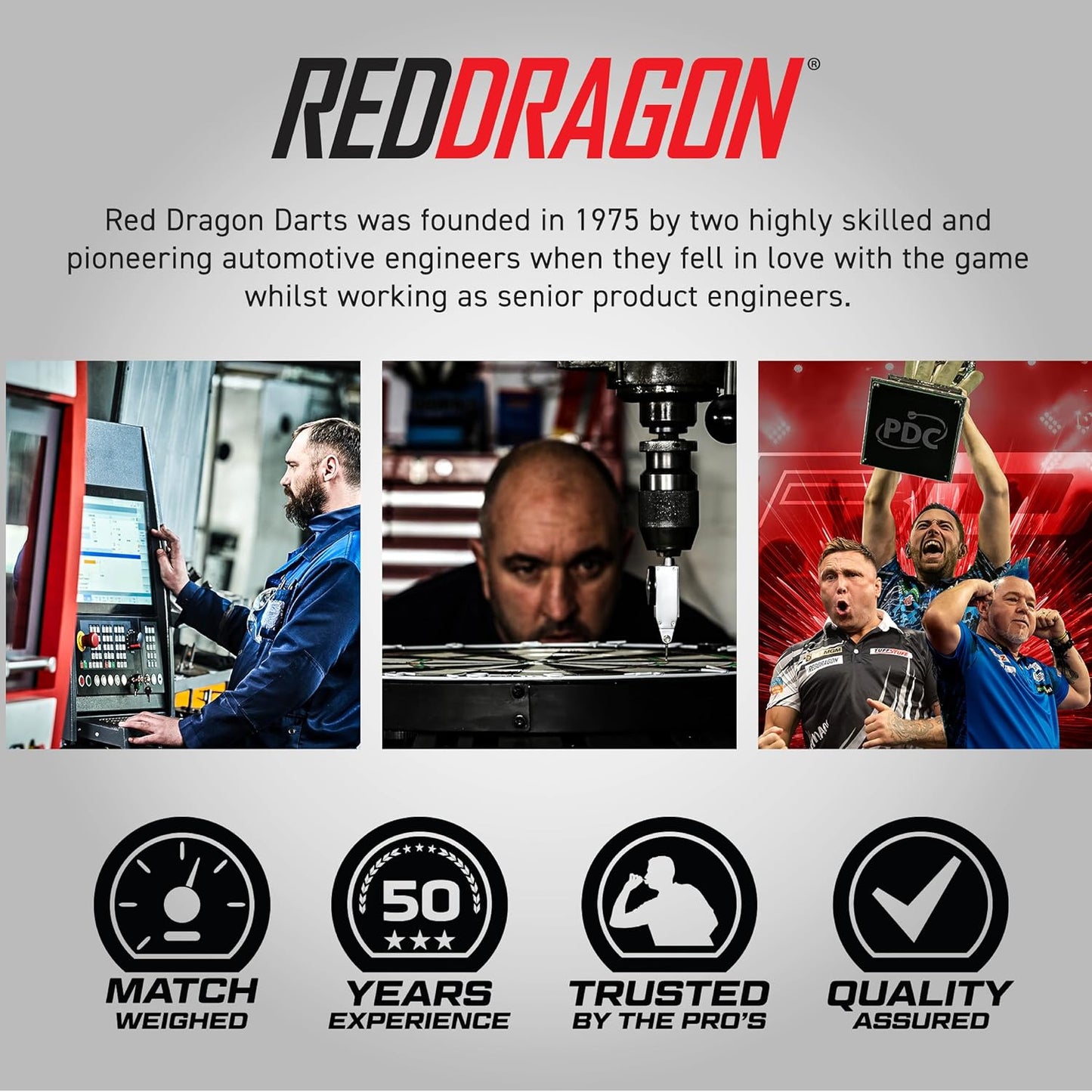 Red Dragon Milano RS: 26g - 90% Tungsten Steel Darts with Flights and Stems