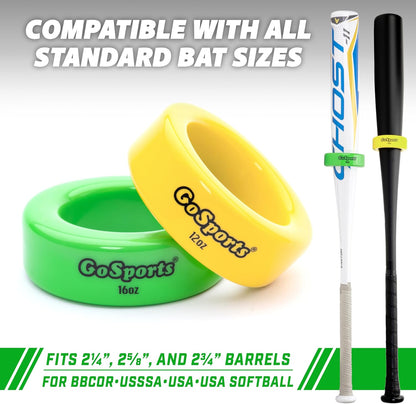 GoSports Baseball and Softball Bat Weights
