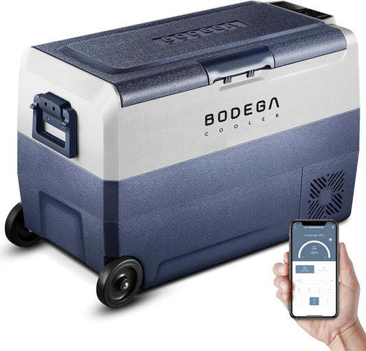 BODEGACOOLER 12 Volt Portable Refrigerator,64 Quart Car Fridge