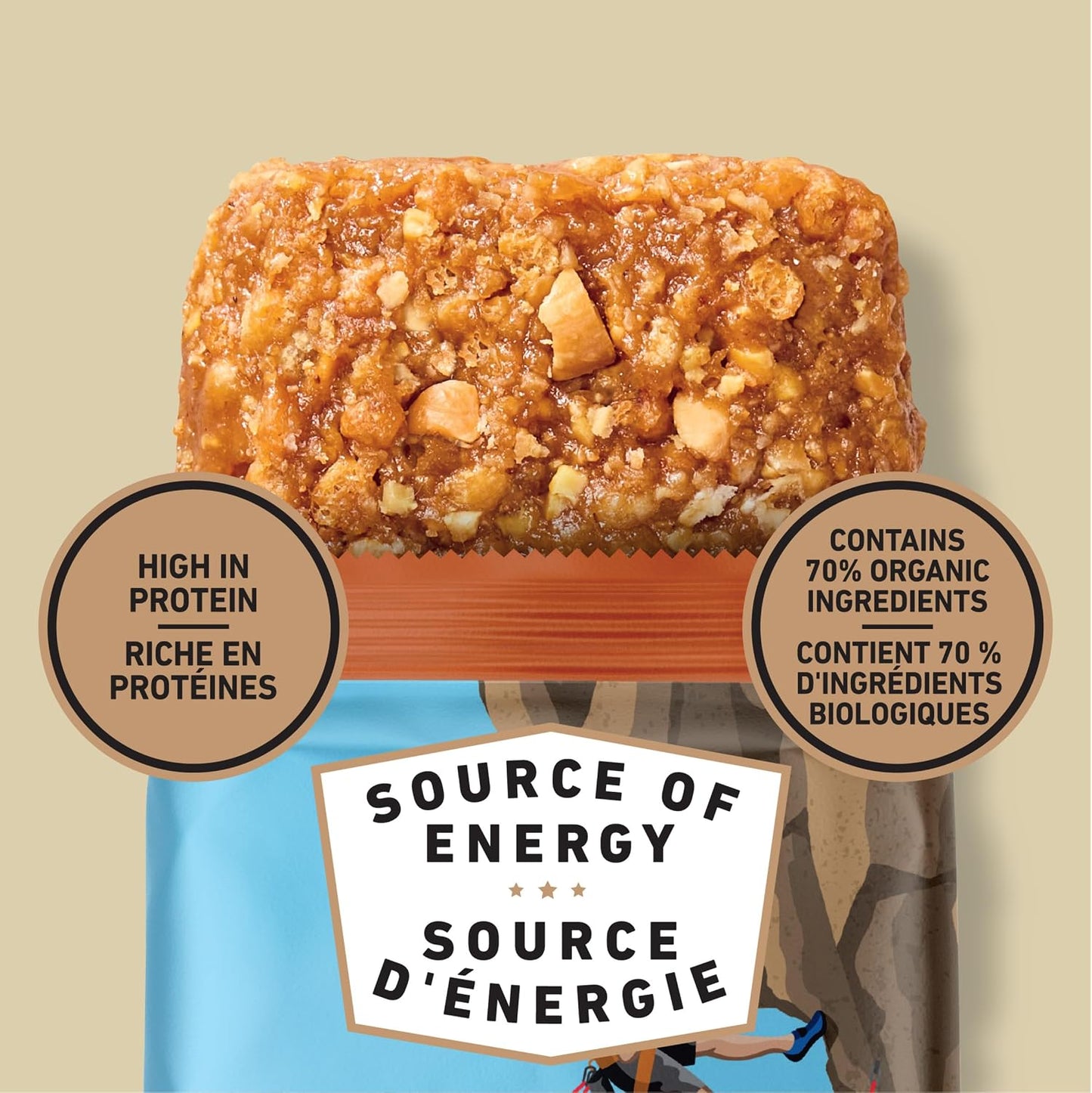 Clif Bar, Energy Bars, Crunchy Peanut Butter, 680 g (Pack of 10)