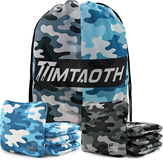 Timtaoth Dual Sided Corn Hole Bags Professional Cornhole Bags Set of 8 Regulation Corn Hole Bean Bags