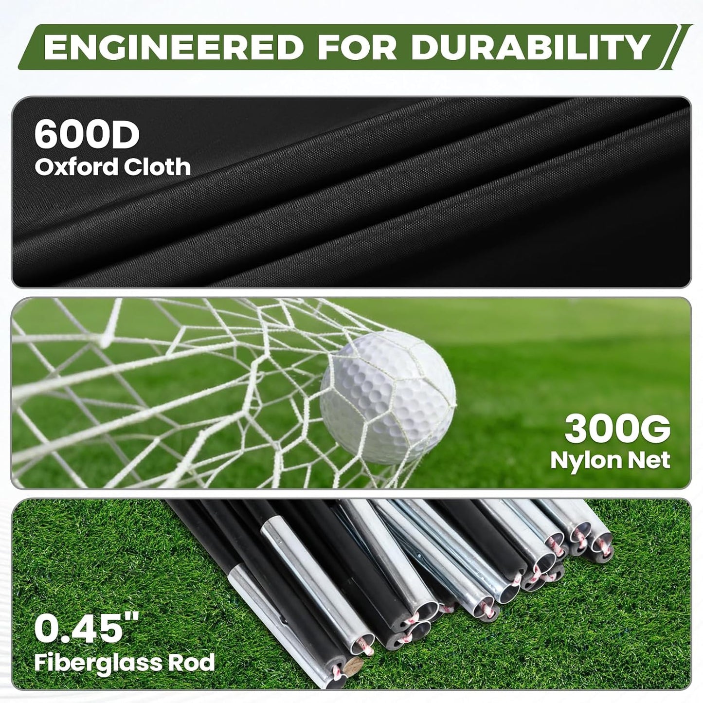 Golf Net, 10x7FT Durable Large Golf Practice Net