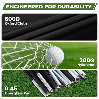Golf Net, 10x7FT Durable Large Golf Practice Net