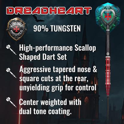 Shot! Future Knights Dreadheard Steel Tip Darts | 90% Tungsten