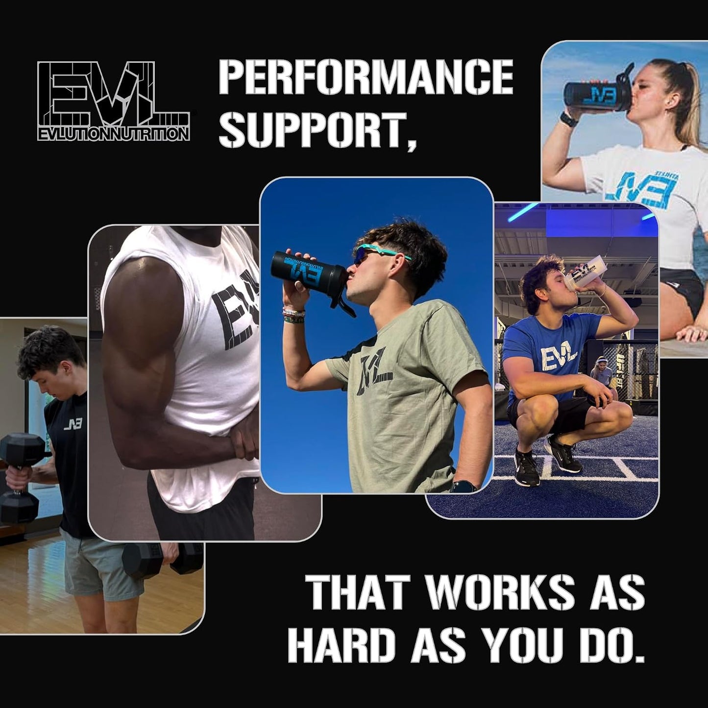 EVL BCAA5000 Powder - 5G Branched Chain Amino Acids - 30 Servings - Cherry