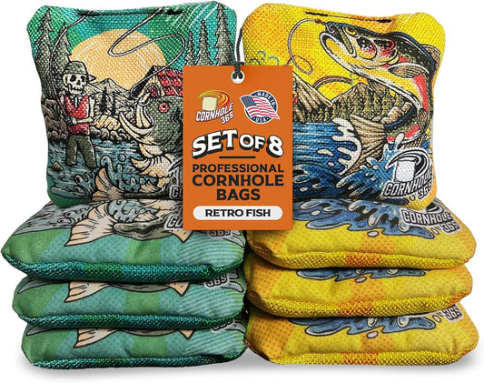 Cornhole365 Stick & Slide Professional Cornhole Bags - Set of 8