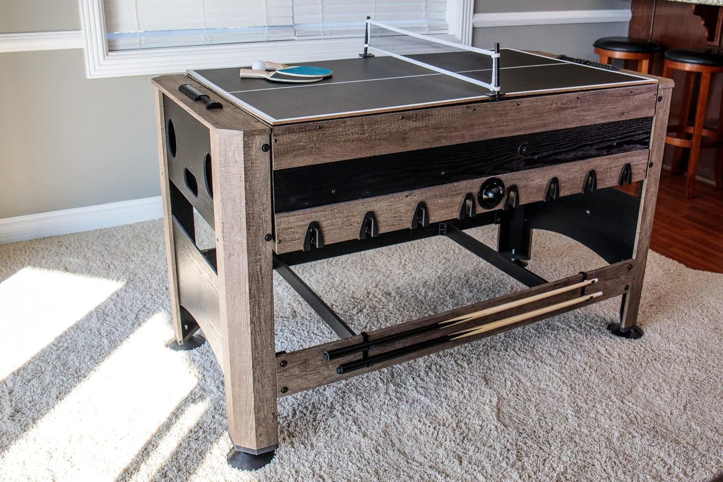 56” 4-in-1 Swivel Multi-Game Table