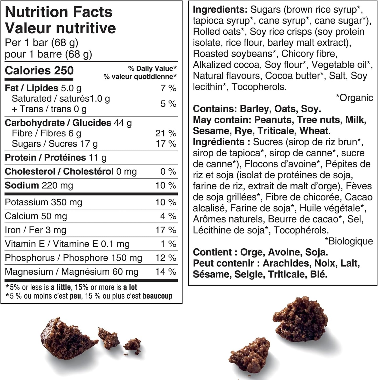 Clif Bar Energy Bars, Cookies and Creme 340 g (Pack of 5)