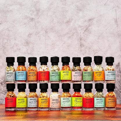 20 Mini BBQ Rubs & Seasonings Variety Pack, Grilling Spice Set Gift for Dad