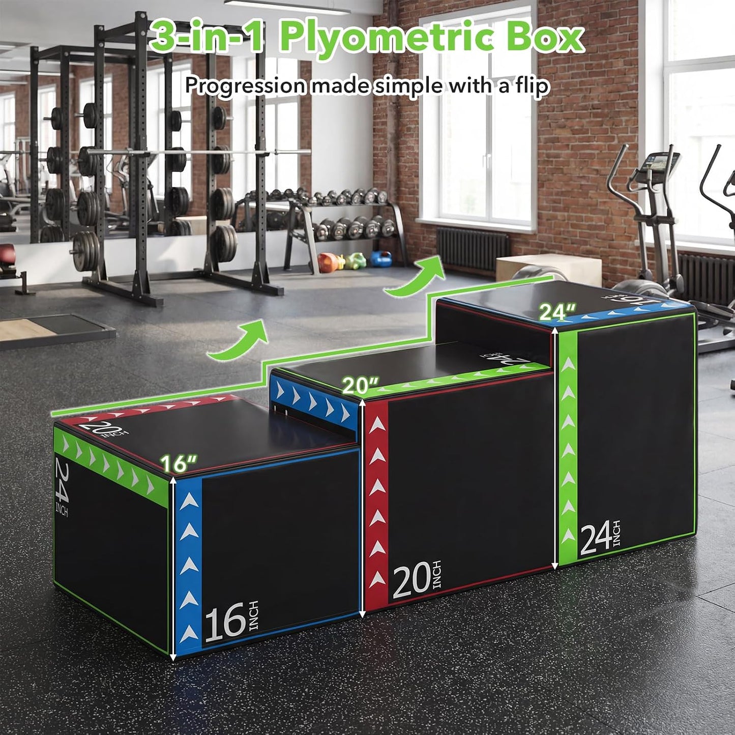 Goplus 3-in-1 Plyometric Jump Box