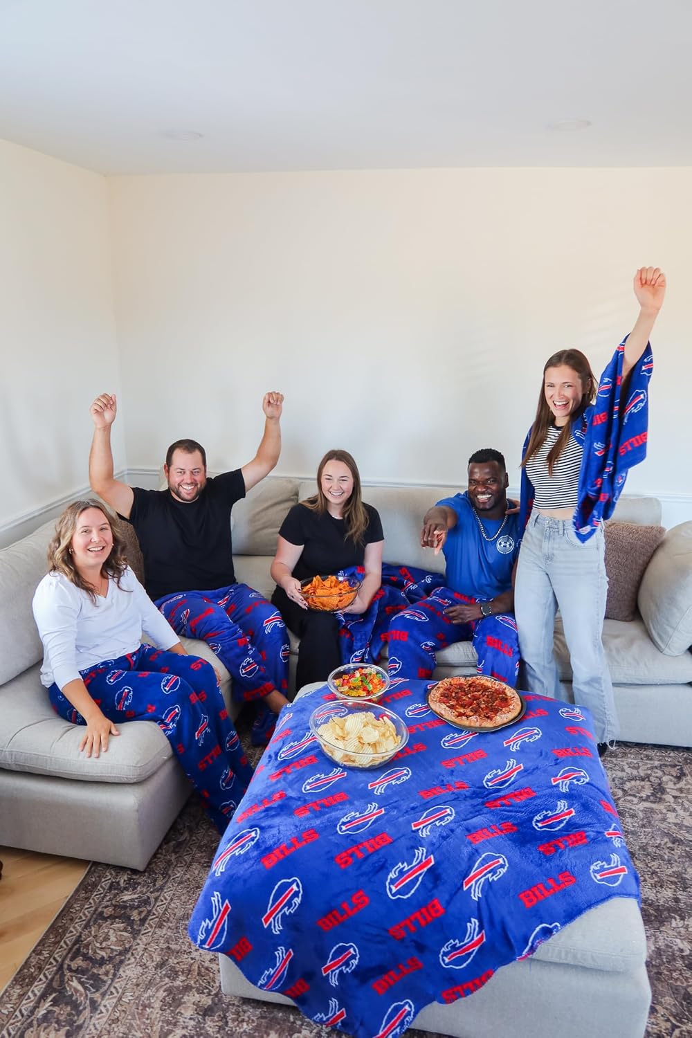 NFL Coral Fleece Travel Throw Blanket – Official Team Logo