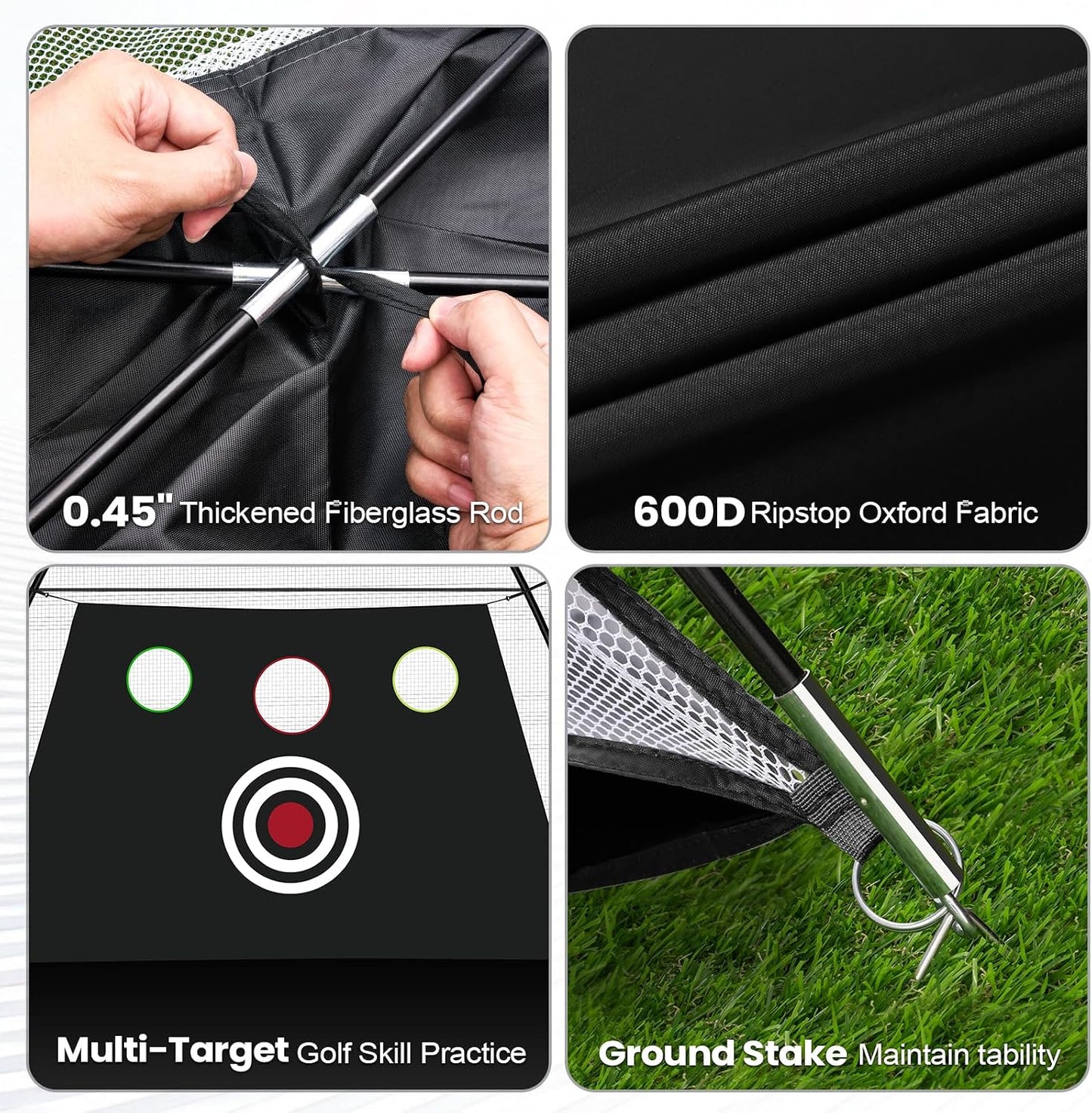 Golf Net, 10x7FT Durable Large Golf Practice Net