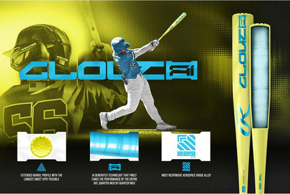 Rawlings | 2026 | Clout AI Baseball Bat | BBCOR | -3 | 1 Pc. Alloy