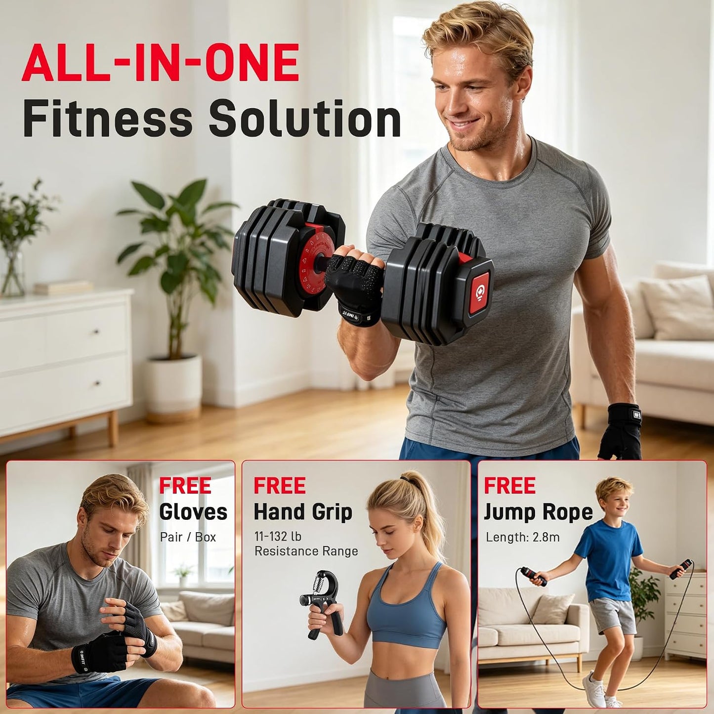 IMFIT Adjustable Dumbbell Set