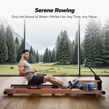 MERACH Water Rowing Machines for Home, Foldable Row Machine with 400LBS Weight Capacity