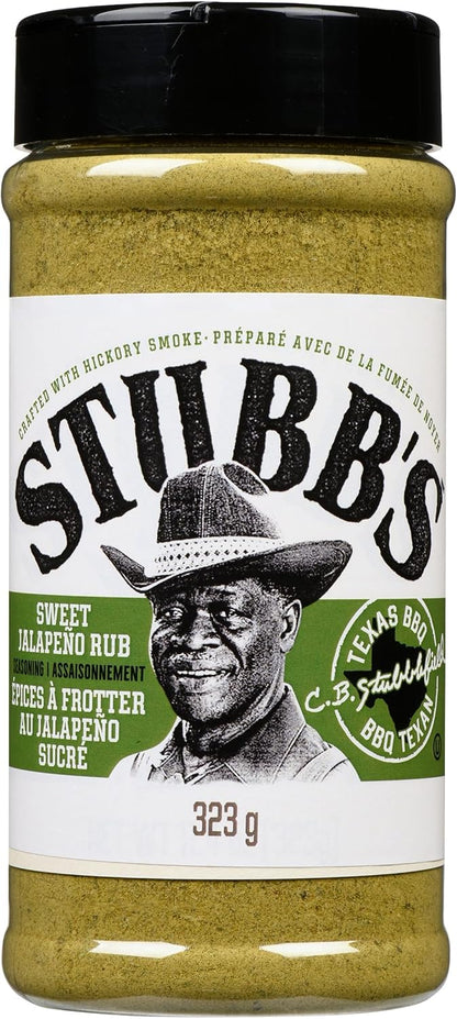 Stubb's Rub, Sweet Jalapeño, Made with Hickory Smoke, 323 g