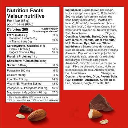 Clif Bar Energy Bars, Chocolate Almond Fudge, 680 g (Pack of 10)