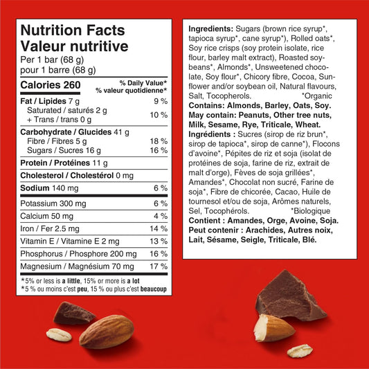 Clif Bar Energy Bars, Chocolate Almond Fudge, 680 g (Pack of 10)