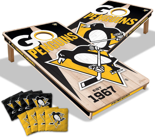 YouTheFan NHL Pittsburgh Penguins 2’ x 4’ Cornhole Game