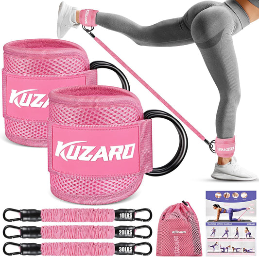 Resistance Bands with Ankle Straps, Ankle Weights Bands for Working Out