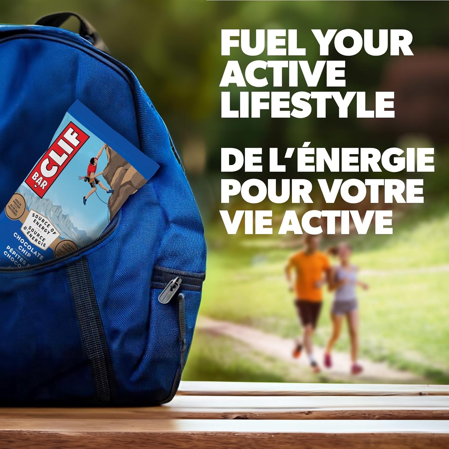 Clif Bar, Energy Bars, Chocolate Chip, High Protein, 1.02 kg (Pack of 15)