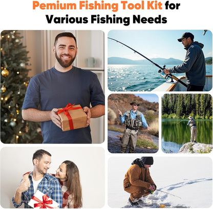 SHALL Fishing Tool Kit, Corrosion Resistant Fishing Gear and Equipment