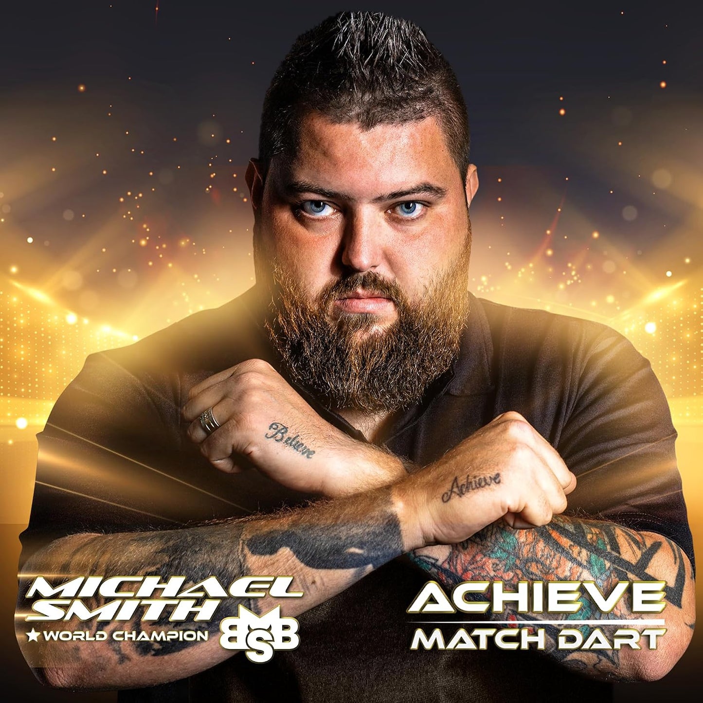 Shot! Darts Michael Smith Achieve Center Weighted 90% Tungsten