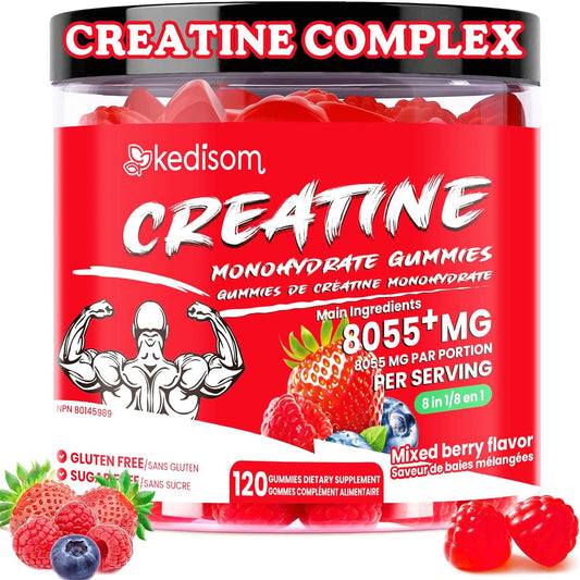 8 IN 1 Creatine Monohydrate Gummies for Men & Women