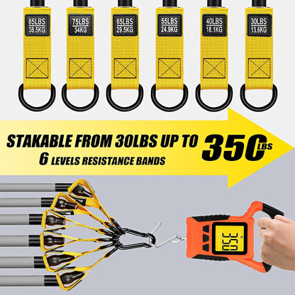 WOQQW Resistance Bands, Heavy Exercise Bands with Handles