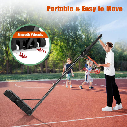 Giantex Basketball Hoop Outdoor - 7.4-10 FT