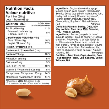Clif Bar, Energy Bars, Crunchy Peanut Butter, 680 g (Pack of 10)