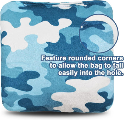 Timtaoth Dual Sided Corn Hole Bags Professional Cornhole Bags Set of 8 Regulation Corn Hole Bean Bags