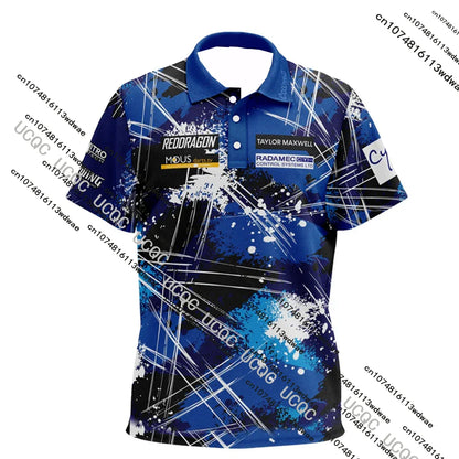 Latest Luke Humphries World Champion Tour Polo Dartshirt Darts Enthusiasts Sports Dry Quickly Men's T-Shirt Children's Clothing