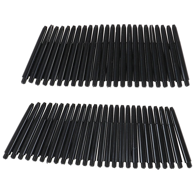50Pcs/lot 48mm Nylon Dart Shafts 2BA Screw Thread Plastic Darts Rod Stems Darts Accessories For 2BA Screw Thread Standard