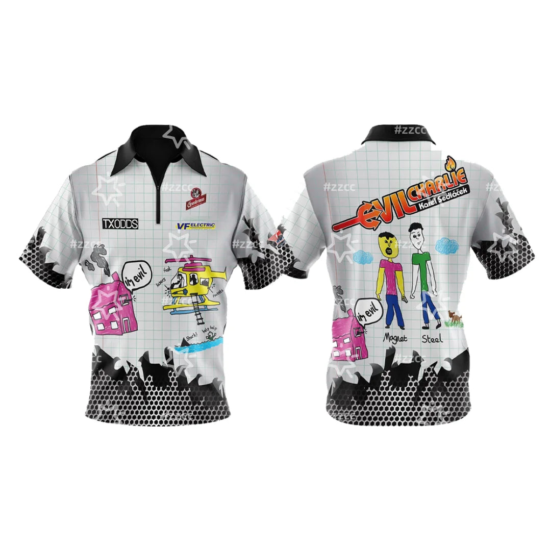 William Borland Shirt Darts Official Polo shirt Spring 3d Printing Dry Quickly Sports Men's T-Shirt Kid's Clothing Tee Y2k Woman