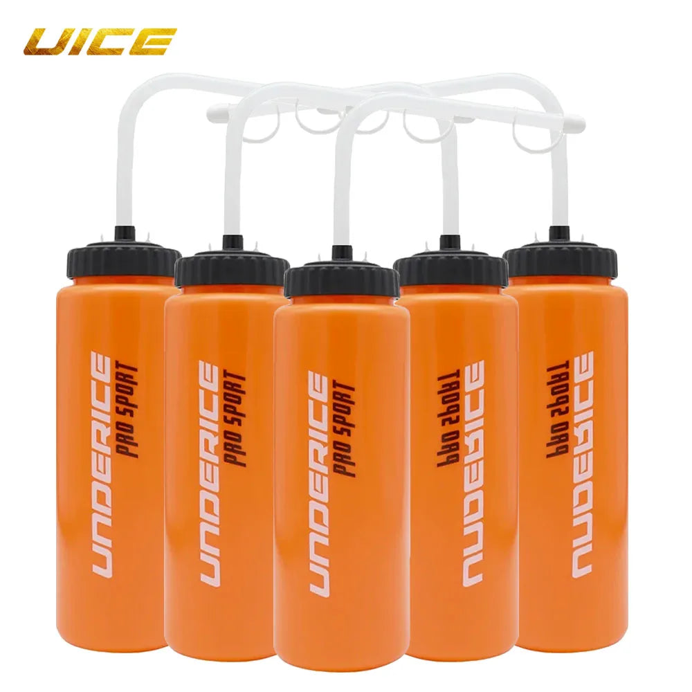 UICE Ice Hockey Water Bottle 5pcs Set Sports Water Bottle BPA Free Long Mouth/Bent Pipe/Short Mouth Hockey Accessories