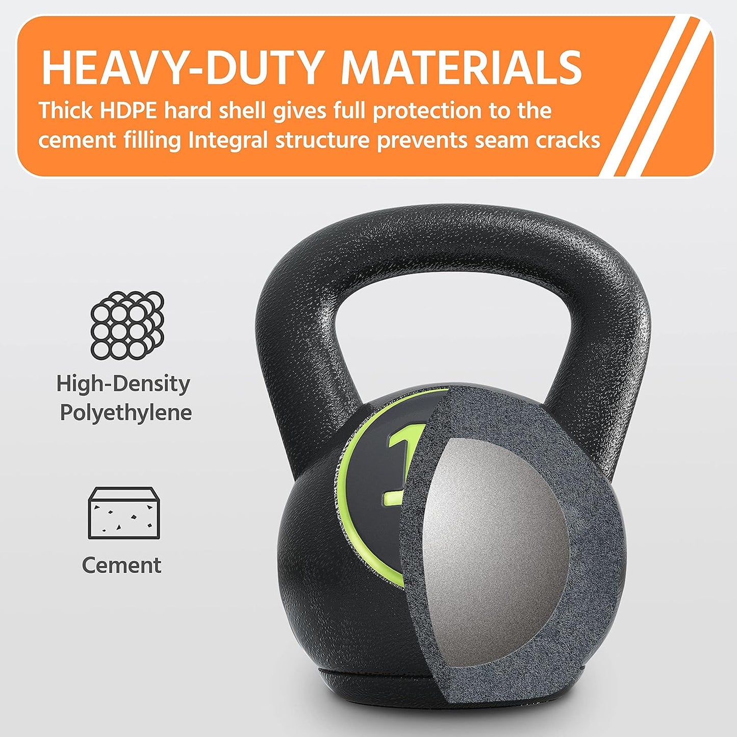 Yaheetech 50 LBS kettlebell set, Include 5lb, 10lb, 15lb, 20lb